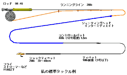 ヒラスズキのフライフィッシング