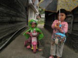 小雨の日でも、こんな感じで。