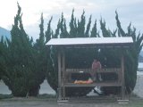 良心市で野菜売りごっこ。