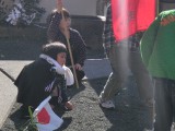 じっくり亥の子の石つきを見物。