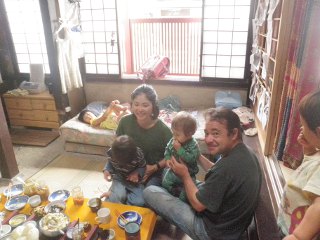 お泊りした翌日の朝食にて。