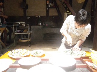 ピザカッターはやはり便利です。