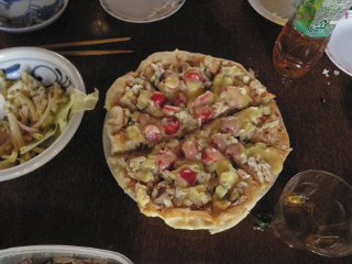 これは、鯛ピザ。