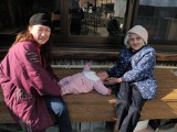 叔母と近所のおばあちゃんと（す）。